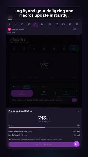 Snap a meal – AI counts calories – real app screenshot 2