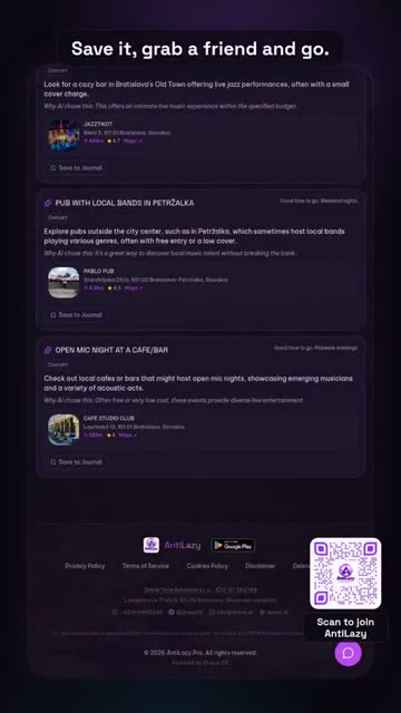 Events near you – real app screenshot 2
