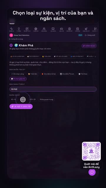 Sự kiện gần bạn – ảnh chụp thực tế từ app 1