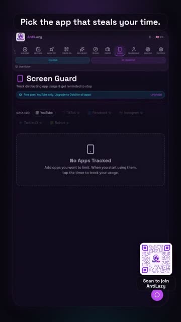 Screen Guard: take your focus back – real app screenshot 1