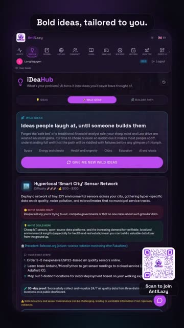 Wild but doable ideas – real app screenshot 1
