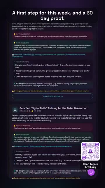 Wild but doable ideas – real app screenshot 2