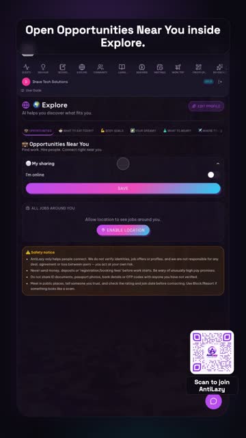 Opportunities – real app screenshot 1