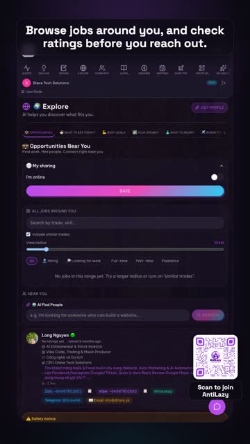 Opportunities – real app screenshot 2
