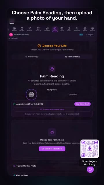 AI palm reading – real app screenshot 1