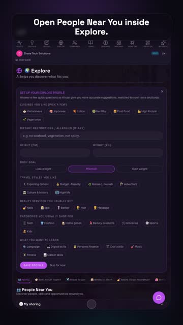 Meet people – real app screenshot 1