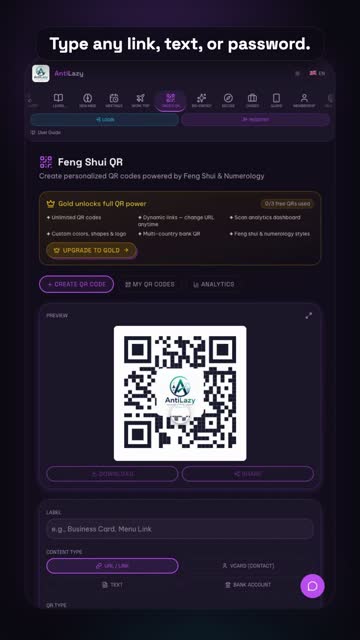 QR codes – real app screenshot 1