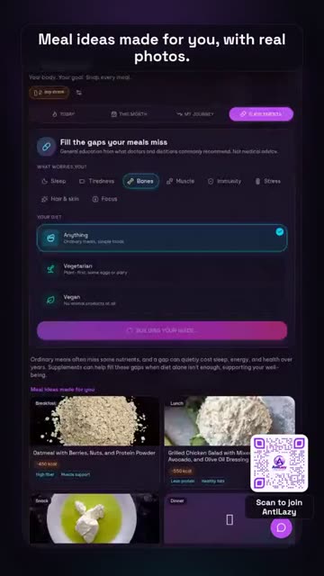Your personal supplement guide – real app screenshot 1