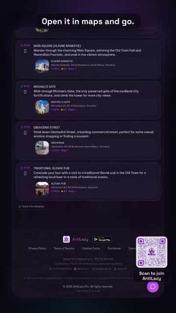 A day out, hour by hour – real app screenshot 2