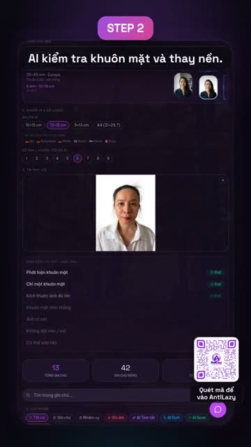 Ảnh thẻ bằng AI tại nhà – ảnh chụp thực tế từ app 1